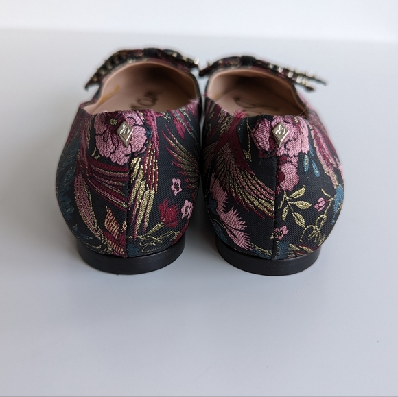 Sam Edelman Raisa bow brocade studded flats Size 6.5 - Picture 4 of 7